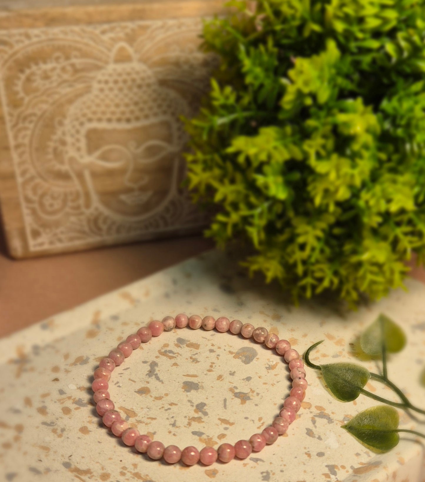 Bracelets Rhodonite Unie (Pierre Naturelle)