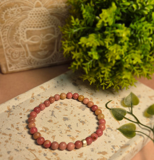 Bracelets Rhodonite Unie (Pierre Naturelle)