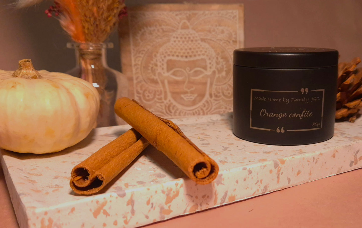 Bougie parfumée "Orange confite " 80gr