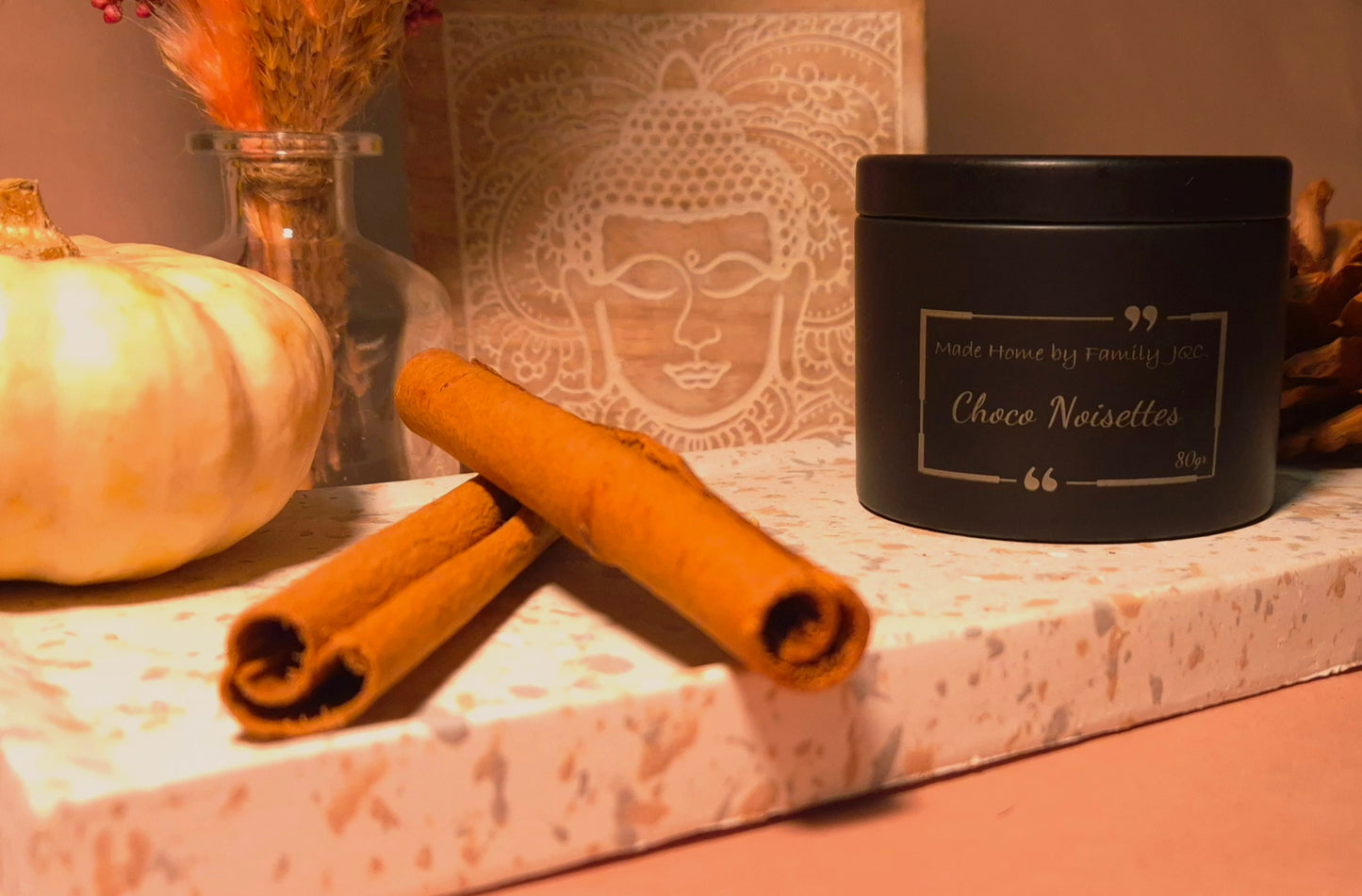 Bougie parfumée "Choco Noisettes" 80gr